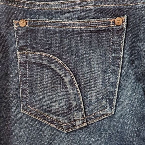 Joe's‎ Jeans Sz 29 Rocker Style Thompson Wash Boot Cut Faded Dark Wash - Picture 8 of 13